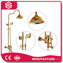 full set shower faucet bathroom gold shower sets